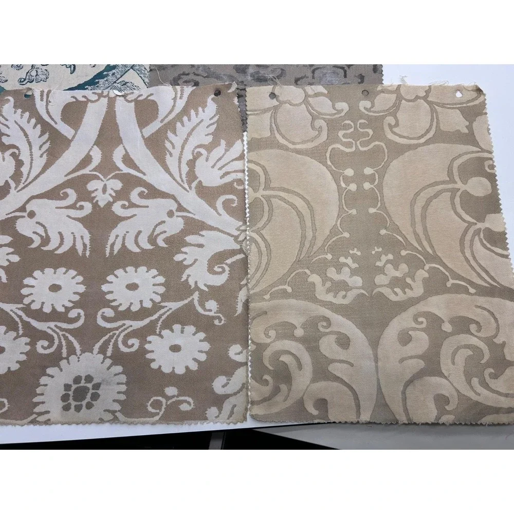 Vtg Six Rare FORTUNY Sample Pieces - Stunning Hard to Find Patterns & Colors